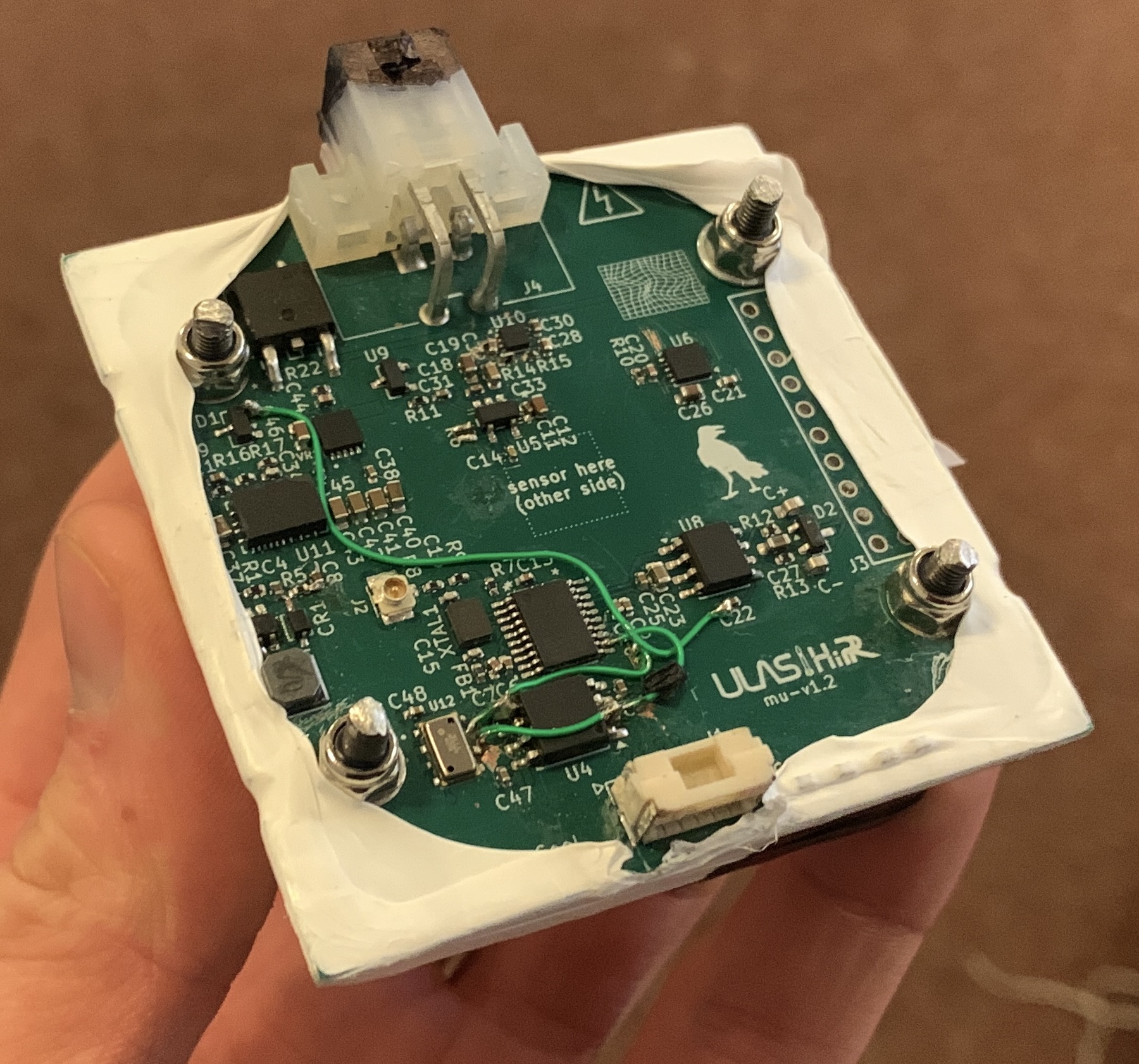 Mu assembled with PTFE wrapping around the scintillator