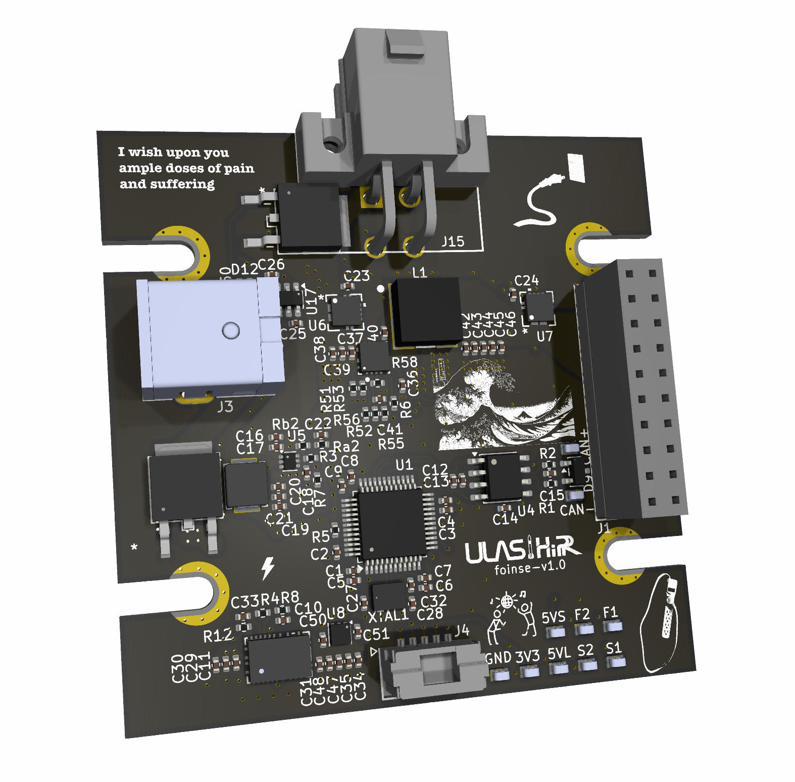 Foinse power board 3D render